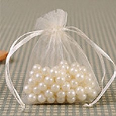網紗袋 30 x 40 cm, 米色, 100個
