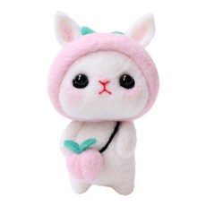 Aiemmini 羊毛氈針套組, 桃兔, 1套