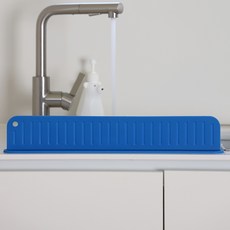 블루버킷 실리콘 싱크대 물막이, 1개, 딥블루