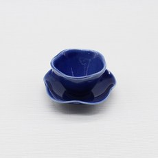 Dalsogum 韓國製陶瓷花瓣茶杯, 藍色, 1套