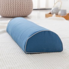 Rubber Tree HR泡棉 輕量半月形枕頭 246g, 1個, 絲滑海軍藍