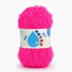 쎄비 촉촉 수세미실, 형광핑크, 1개