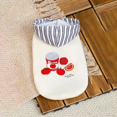 daysoy 寵物番茄卡通設計服飾, 1個, 02 白色