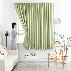 펀칭 패턴 벨크로 암막 커튼