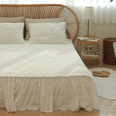 EIGHT ROOM 日用四季60支棉水洗絎縫墊, 象牙白