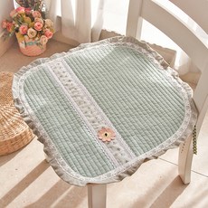 러빙랩 플라워 프릴 끈달린 식탁 의자 방석