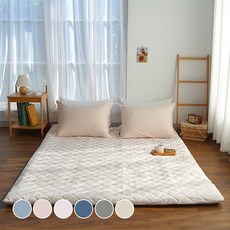 韓國 amante Cottonbell 純棉絎縫床墊套, 貴族粉