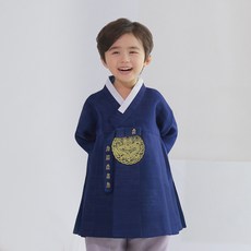 金銅男童藍色貢永坡韓服套裝 AM116 + 福袋