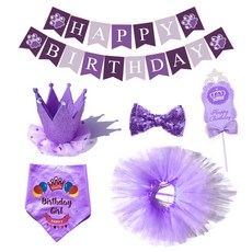 Maket Gamseong 寵物生日派對西裝組, 1個, 紫色