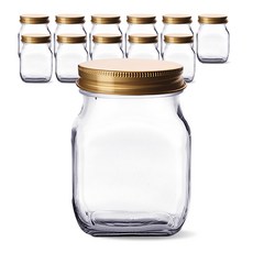 Mir Korea 方形K金色玻璃瓶, 12個, 800ml