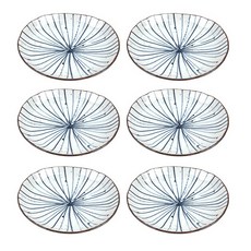 蓮花陶瓷盤子小菜碟配菜碟前菜盤, 混合, 6個