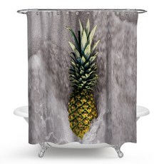 彩色鳳梨浴簾 Type3 150 x 180 cm, 1個