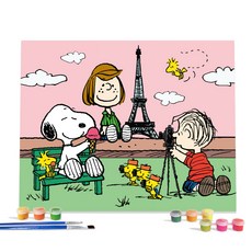 iLovePainting 花生漫畫 DIY 鑽石畫 40 x 50 cm, 說CHEESE, 1個