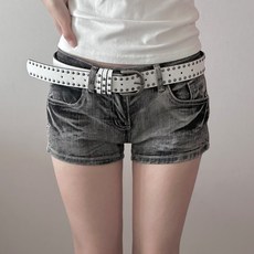 깨비다 여성용 스터드 볼드 벨트