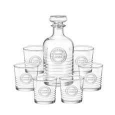 Bormioli Rocco Officina 玻璃水瓶飲品組, 1套, 玻璃水瓶 + 玻璃杯 6入