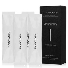 GIOVANNY 차량용 파워스틱 디퓨저 리필, 블랙체리, 4개