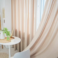 메종텍스타일 프리미엄 핀까지 세탁하는 네추럴 항균 고급 나비주름커튼