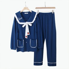 에스텔라 세라복 카라 스타일 임산부 잠옷 상하의 세트 PJM411