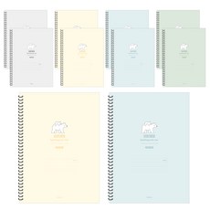 PENPIA 2500 寬格線圈筆記本, 隨機出貨, 10個