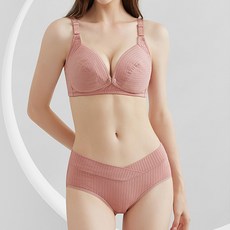 WBB 輕薄鈕扣式舒適哺乳內衣內褲組合 WBI971