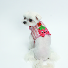 ITS DOG 狗狗Jam Jam躲貓貓胸背帶, 草莓