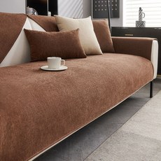 지앤와이 미니멀 셔닐 사계절 미끄럼방지 소파패드