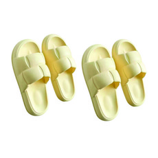 리오더즈 미끄럼방지 욕실 슬리퍼 2p, 옐로우, 2개