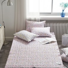 花朵人造絲薄墊, 粉色