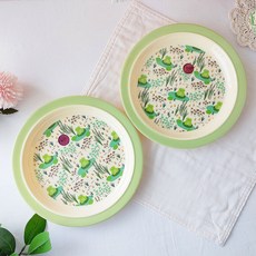 라이스 유아용 깊은접시 개구리 22cm, 2개, 개구리, 개구리