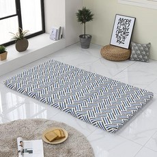베드넷퍼니쳐 라텍스 매트리스 100T + 속커버 + 레인보우 커버, 블루(레인보우 커버), 10cm