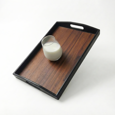 리빙메이트 우디브라운 논슬립 베이커리 쟁반, 우드무늬, 5개