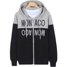 hooristyle 男式 Raised Monaco MZ Cheon Muyeol 連帽拉鍊衫