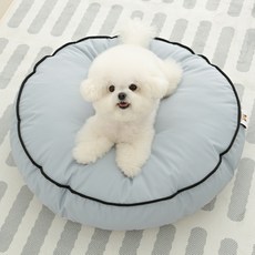 윈터아이 디오 원형 방석, 1개, 라이트 블루