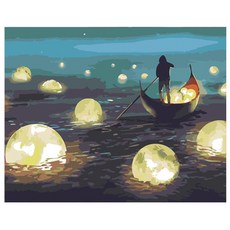 로디즌 명화 그리기 DIY 세트 40 x 50 cm, 연등 뜨기, 1개