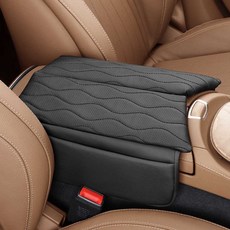 Kaever 車用零縫隙中央扶手收納坐墊套 賓士專用 E-Class CLS W213 C257, 1套, 黑色