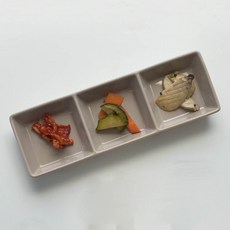 PRELUDE Miette 3格分隔盤, 1個, 沙米色