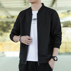 Peonist 男士鈕扣式飛行夾克