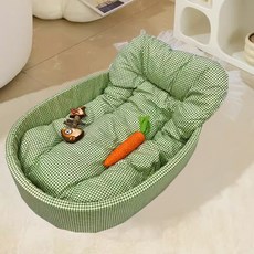 soonZAM 馬卡龍四季寵物床, 綠色, 1個