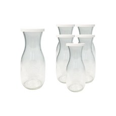 WECK 果汁玻璃瓶530ml No.764 6p + PE蓋6p套組, 1套