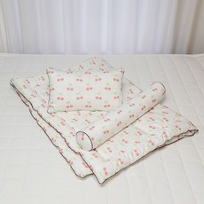 아띠블랑 순면 꿀잠 유아동 침구 3종 세트, 달콤체리