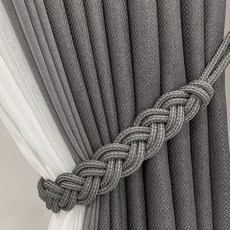 GINNA SONG 窗簾帶, 2個, 灰色