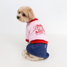 Grooming Dog 狗狗休閒情侶裝大學T, 紅色, 1個