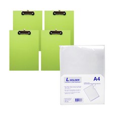 MiDAS Hyunpoong 剪貼板 A4 15-3 4p + L 架 10p, 淺綠色, 1套