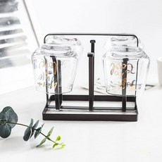 北歐風格不鏽鋼杯架 YT_RB120_AY, 黑色的, 1個