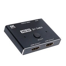 컴스 2x1 HDMI 8K 30Hz 선택기 스위치, HB697, 1개