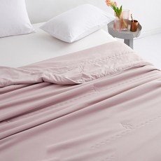 素色大豆纖維涼感被 1.8kg, 粉色的