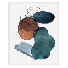추상 일러스트 그림 인테리어 액자 IDP-069, 엣지 화이트
