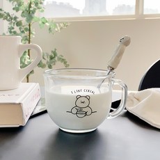 Mademoent 小熊印花麥片杯, 混色, 1組