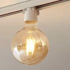 vittz LED 愛迪生一體式軌道燈 球泡型, 白色, 10個