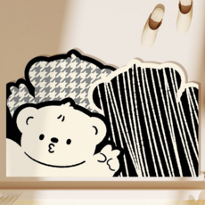 PEONIST 吸水多用途防滑地墊, 熊熊刺蝟